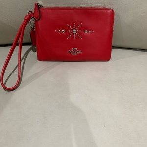 Coach Wristlet Leather Pouch